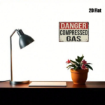 CIFbuy Danger Compressed Gas Metal Sign 8x12 Inch Tin Warning Sign, 2D Flat Printed Iron Square Wall Art For Home Bar Garage Club Resta TikTok, TikTok, Self-pickup Logiopics - Image 4