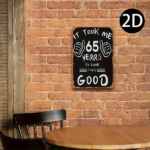 CIFbuy Funny 65th Birthday Gift Vintage Metal Wall Decor, "It Took Me 65 Years To Look This Good" Rustic Milestone Sign For Home Office TikTok, TikTok, Self-pickup Logiopics - Image 8