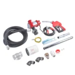 15GPM High Flow 12V Red Fuel Transfer Pump w/ Filters Hose Fit for Gasoline Diesel - Image 6