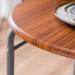 Same Code 35204938 Brown Wood Grain PVC Breakfast Table (One Table and Two Chairs) - Image 26
