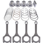 Set of 4 Connecting Rod & Piston Kit For Hyundai Accent Kia Rio 1.6L 2012-2017 230412B600 235102B010 - Image 2