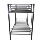 Same Code 12883671 Iron Bed Bunk Bed with Ladder for Kids Twin Size Black - Image 5