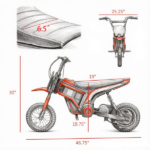Red 12" Kids Electric Dirt Bike: 24V 350W Motor, Up to 15 MPH Powerful Speed – Ride-On Toy for Young Racers - Image 3