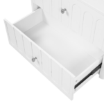 30" Modern Floating Bathroom Vanity with Oval Knobs & Round Edge, Soft-Close Drawer Slides, Bathroom Cabinet with Ceramic Sink - Image 15