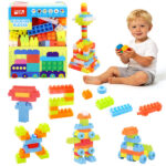 150 PCS Building Blocks Set with Wheels, Learning Toddler Blocks for 3+ Years Old - Image 2