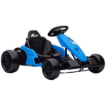Blue 24V Electric Go-Kart for Kids with Dual 150W Motors Adjustable Seat 11.2mph High Speed Slow Start Safety 5-Point Harness - Image 2