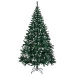 Replace 13564928 7 FT Snow Tipped Artificial Christmas Tree with DIY 150 Warm Lights, Remote Control, 1100 Branch Tips and Sturdy Metal Stand, Green & Snow Tipped