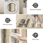 Three-piece kitchen rug set, non-slip and washable, abstract pattern kitchen hallway rug, soft and comfortable, suitable for sinks, floors, entrances, hallways and bathrooms. - Image 8