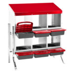Rattan-front shoe cabinet with 1 drawer and 2 flip-down compartments, particleboard, 54*24*110cm, white - Image 16