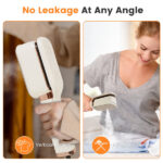 3 in 1 Travel Steamer for Clothes, 1000W Handheld Garment Steamer with 180° Rotating Head - Flat Iron, Hanging & Clip Steamer, Dry/Wet Ironing, 20OZ Leak-Proof Tank, Lightweight for Travel/Home - Image 3