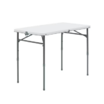 40"L x 20"W Plastic Adjustable Height Fold-in-Half Folding Table, White (Shipment from Walmart) - Image 3