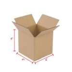 100 Corrugated Paper Boxes 4x4x4" 10*10*10cm Yellow - Image 12