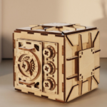 3D Wooden Puzzle DIY Locker Puzzle Box with Combination Model Kit for Adults to Build Mechanical Store Your Precious Item - Image 5