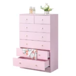 Modern Simple 7-Drawer Dresser Pink - Image 5