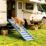 Gray Portable Dog Ramp – Foldable Stairs for Medium Small Dogs to Get on Car Truck SUV - Image 7