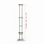 Heavy Duty Double-Sided Poster Stand, Adjustable Floor Sign Holder up to 75" for Foam Board & Banners - Image 3