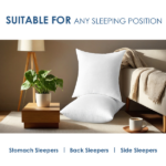 Professional-grade 22-inch pillow inserts feature specially processed filling that ensures even distribution. High resilience provides lasting support while maintaining plumpness over time. The cover-free design allows easy cleaning and style changes, making them a practical choice for creating a co - Image 3