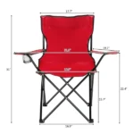 Small Camp Chair 80x50x50 Red - Image 7