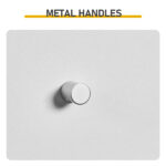 White particleboard with melamine veneer, 30*30*170cm, two doors, one drawer, one shelf, bathroom vanity - Image 4