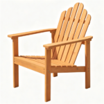 Solid Acacia Wood Adirondack Chair, 400 lbs Heavy Duty Sloped Seat Outdoor Patio Lawn Chair with Wide Armrests for Backyard Deck Fire Pit - Image 2