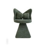 Vanity Chair with Butterfly Back,Swivel Accent Chair Dining Chairs,Makeup Stool for Bedroom Dressing Table,Suitable for Living Room,Dining Room,Study,Recreational Areas Green