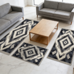 Three-piece kitchen rug set, non-slip and washable, abstract pattern kitchen hallway rug, soft and comfortable, suitable for sinks, floors, entrances, hallways and bathrooms. - Image 10