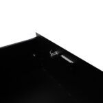 19" 4U Steel Plate DJ Drawer Equipment Cabinet with Keys Black - Image 6