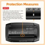 12-Sheet Paper Shredder for Home, Quiet Cross Cut Shredders, P-4 Ultra Security, 4.5 Gal Bin, Shred Quietly for Shred for Credit Card, Mail, Staples, <58 dB(OL12) - Image 4