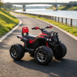 12V Red Kids Ride-On ATV, Music Headlights, for 37-60 Months Toddlers - Image 8