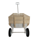 Outdoor carriage, all terrains, wooden railings, solid tires, garden carriage,Load-bearing capacity: 176LBS - Image 15