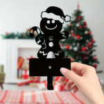 CIFbuy™ 2 pcs Gingerbread Man Metal Key Hooks Christmas Themed Wall Decor (TikTok, temu pick-up service) - Image 2