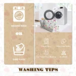 3 pcs Watercolor Wildflower Quilted Bedspread Set, Colorful Botanical Floral Print Quilt Set, Lightweight Reversible Coverlet with Pillow Shams, Spring Garden Bedding for Bedroom Decor temu can only be self-picked up - Image 4