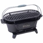 Oval Cast Iron Grill Outdoor, Portable Charcoal Grill and Tabletop Cast Iron Skillet - 100% Cast Iron, Enameled, Durable, Small Charcoal Grill, Camping Stove, Hibachi Grill -Does not support self pick - Image 15