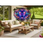 CIFbuy 3D Metal Blue Butterfly Wind Spinner: Yard and Garden Decoration, 25.4cm Kinetic Outdoor Spinner, Spinfinity Wind Sculpture, No Feather, Classic Style(TikTok/temu self-pickup orders) - Image 9