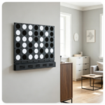 Black Large Wall-Mounted 4-to-Score Connect Four Game with Full Wall Mount Hardware, Fast Reset Mess-Free Design Fun Board Game for Kids Adults Indoor Entertainment & Wall Decoration - Image 7