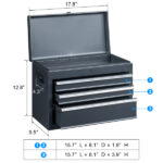 4 Drawstring Cabinet Steel Black Lock 330lb Instrument Cart Storage Room - Image 5