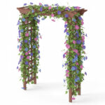 Wooden Arbor, Wedding Arch for Ceremony, Wood Trellis for Plant Climbing, Christmas Decor Pergola for Garden Backyard - Image 6