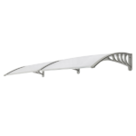 Same Code 52463595 HT-200 x 100 Household Application Door & Window Rain Cover Eaves Canopy Silver & Gray Bracket - Image 5
