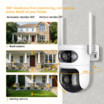 Dual eye gun ball linkage monitoring camera, panoramic+detail dual camera, high-definition security more comprehensive - Image 3