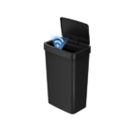 Automatic Trash Can, 13.2 Gallon Plastic Motion Sensor Garbage Bin, Black