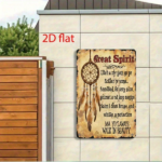 CIFbuy Retro Dream Catcher Wall Decor, 2D Flat Metal Art Plaque With Inspirational Poem, Spiritual Rustic Home Decoration TikTok, TikTok, Self-pickup Logiopics - Image 4