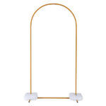 100*200cm For Wedding, Iron, Arc Roof, Door Frame Shape, Water Bag With Floor Nails, Iron Arch, Golden Yellow - Image 5
