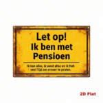 CIFbuy Vintage Dutch Retirement Metal Sign, Funny I'M Retired Quotes Retro Distressed Iron Tin Plaque, 7.87x11.81in 2D Flat Decorative TikTok, TikTok, ive Self-pickup Logiopics - Image 2