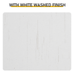 Washed white particleboard with melamine veneer, barn double door with U-shaped internal shelves, washbasin cabinet, 61*47*85cm (24 inches) - Image 12
