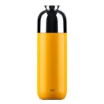 Fashion Titanium-Coated Tea Tumbler with Infuser, thermos cup 370ml yellow