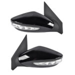 2x Power Mirrors Manual Folding & Heated & Turn Signal Fit for Hyundai Sonata 2.0L 2.4L 2011-2014 876103Q110 876203Q110 - Image 5