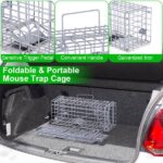 2-Pack Humane Mouse Traps – Instant-Lock One-Way Door, 2 mm Galvanized Metal, Safe for Kids & Pets, Indoor/Outdoor Reusable Catcher, Easy-Set & Release - Image 7
