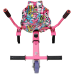 Hoverboard Seat Attachment Go-Kart,Fits 6.5" 8"10" Hoverboards,Sturdy Adjustable Off-Road Frame,Hover Cart for Family Fun,not include Hoverboard,Pink - Image 13