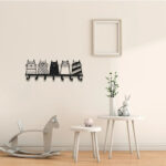 CIFbuy Top - Notch Cute Cat Decorative Hook. The 7 - Hooks Key Hook Rack That Transforms into a High - Quality Modern Wall - Mounted Coat Rack.Wall Sculptures.(TikTok/temu self-pickup orders) - Image 2