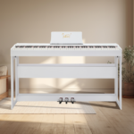 Do Not Sell on Amazon Glarry GDP-104 88 Keys Full Weighted Keyboards Digital Piano with Furniture Stand, Power Adapter, Triple Pedals, Headphone, for All Experience Levels White - Image 44